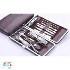 Bộ 12 Dụng Cụ Chăm Sóc Móng Cao Cấp - Bộ Kềm Chất Liệu Thép Không Gỉ Hộp Sang Trọng, Phù Hợp Làm Quà Tặng
