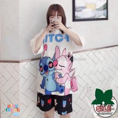 Bộ Đồ Mặc Nhà Unisex VÔ DIỆN-VỊT VÀNG - Set Áo 3D Cute và Quần Short Freesize Cho Nam Nữ, Thoải Mái và Năng Động