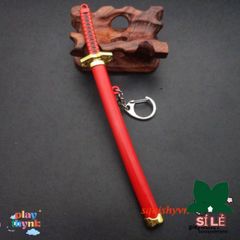 Móc Khóa Kiếm Zoro Law One Piece - Katana Kim Loại Không Gỉ 16cm, Quà Tặng Dành Cho Fan Anime, Sưu Tầm Độc Đáo