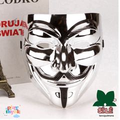 Mặt Nạ Hacker Anonymous Độc Đáo (Vàng, Bạc, Đen, Trắng) - Phụ Kiện Cosplay Thời Trang Độc Lạ cho Fan công nghệ