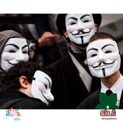 Mặt Nạ Guy Fawkes Anonymous - Phụ Kiện Thời Trang Độc Đáo Dành Cho Fan Văn Hóa Hacker V For Vendetta