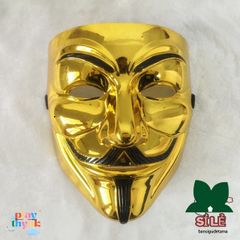 Mặt Nạ Hacker Ánh Kim Chú Hề - Phong Cách Dạ Hội Vàng Bạc Trắng Cho Người Lớn Và Trẻ Em