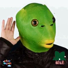 Mặt Nạ Ếch Huyền Bí - Phụ Kiện Hóa Trang Halloween Xanh Tươi Sống Động - Lễ Hội Hóa Trang Quái Vật