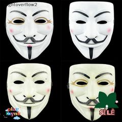 Mặt Nạ V for Vendetta Guy Fawkes - Phụ Kiện Halloween Dành Cho Người Lớn - Đồ Hóa Trang Độc Đáo cho Tiệc Tùng và Biểu Diễn