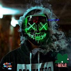 Mặt Nạ Phát Sáng Halloween - Mẫu Hacker LED Vendetta Độc Đáo Cho Dự Tiệc và Fan Hâm Mộ Thể Hiện Cá Tính