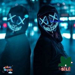 Mặt Nạ Phát Sáng Halloween - Mẫu Hacker LED Vendetta Độc Đáo Cho Dự Tiệc và Fan Hâm Mộ Thể Hiện Cá Tính
