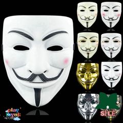 Mặt Nạ Hacker Anonymous 2020 - Phụ Kiện Hóa Trang Halloween và Tiệc Tùng, Chất Liệu Nhựa Dẻo, Độc Đáo và Thời Trang
