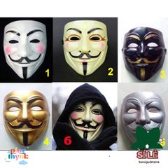 Mặt Nạ Hacker Anonymous 2020 - Phụ Kiện Hóa Trang Halloween và Tiệc Tùng, Chất Liệu Nhựa Dẻo, Độc Đáo và Thời Trang
