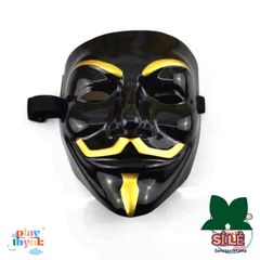 Mặt Nạ Đen Hacker Vendetta - Phụ Kiện Cosplay Cá Tính Đeo Mặt Hoặc Trang Trí - Đồ Chơi Halloween Thú Vị