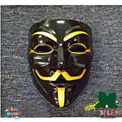 Mặt Nạ Đen Hacker Vendetta - Phụ Kiện Cosplay Cá Tính Đeo Mặt Hoặc Trang Trí - Đồ Chơi Halloween Thú Vị