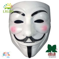 Mặt Nạ Toàn Mặt V for Vendetta - Phụ Kiện Halloween Độc Đáo Cho Bữa Tiệc, Cosplay và Hacker