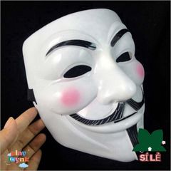 Mặt Nạ Toàn Mặt V for Vendetta - Phụ Kiện Halloween Độc Đáo Cho Bữa Tiệc, Cosplay và Hacker