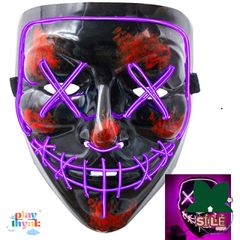 Mặt Nạ LED 7 Màu Halloween Phát Sáng - Phụ Kiện Hóa Trang Bí Ẩn Cho TikTok, Quà Tặng Độc Đáo Cho Tiệc Tùng