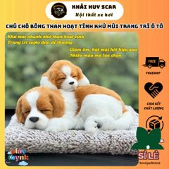Gối Thú Bông Chó Khử Mùi Than Hoạt Tính - Trang Trí Ô Tô Dễ Thương, Khử Mùi và Lọc Không Khí, Quà Tặng Độc Đáo