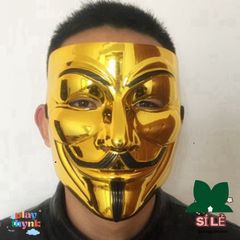 Mặt Nạ Hacker Anonymous 2021 - Mặt Nạ Hóa Trắng Cosplay Halloween Độc Đáo, Quà Tặng Fan Phim Vendetta