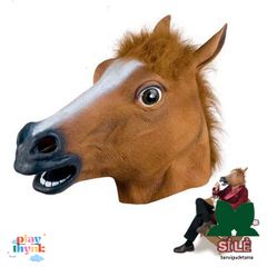 Mặt Nạ Ngựa Latex Đa Sắc - Phụ Kiện Hóa Trang Halloween Và Tiệc Cổ Trang Cho Người Lớn Và Trẻ Em