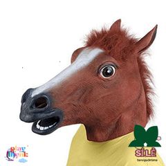 Mặt Nạ Ngựa Latex Đa Sắc - Phụ Kiện Hóa Trang Halloween Và Tiệc Cổ Trang Cho Người Lớn Và Trẻ Em