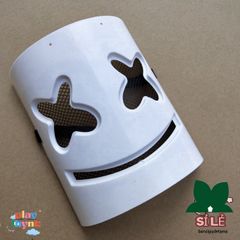 Mặt nạ DJ Marshmallow độc đáo - Phụ kiện Halloween tuyệt vời cho các quán bar hàng đầu.