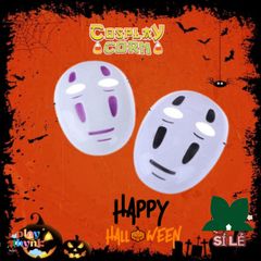 Mặt Nạ Hóa Trang Anime Vô Diện - Halloween Cosplay Đen Tím - Phụ Kiện Thời Trang Corn Cosplay