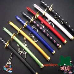 Móc Khóa Kiếm Zoro Law One Piece Bằng Kim Loại 16cm - Phụ Kiện Thời Trang Anime Độc Đáo, Quà Tặng Cho Fan Hâm Mộ