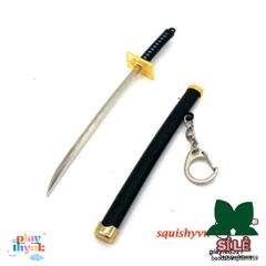 Móc Khóa Kiếm Zoro Law One Piece Bằng Kim Loại 16cm - Phụ Kiện Thời Trang Anime Độc Đáo, Quà Tặng Cho Fan Hâm Mộ