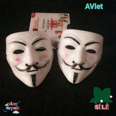 Mặt Nạ V Mask Hóa Trang Độc Đáo - Phụ Kiện Tiệc Masquerade, Halloween, Cuộc Biểu Tình, Kích Thích Sự Chú Ý