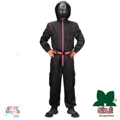 Bộ Hóa Trang Squid Game 2 - Áo, Mặt Nạ và Găng Tay - Chiếc Đồ Lễ Hội Halloween Hoàn Hảo Cho Trẻ Em và Người Lớn