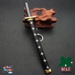 Móc Khóa Kiếm Zoro Law One Piece 16cm - Mô Hình Katana Hợp Kim Không Gỉ, Quà Tặng Fan Anime Thoải Mái và An Toàn
