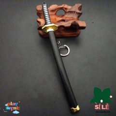 Móc Khóa Kiếm Zoro Law One Piece 16cm - Mô Hình Katana Hợp Kim Không Gỉ, Quà Tặng Fan Anime Thoải Mái và An Toàn