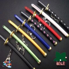 Móc Khóa Kiếm Zoro Law One Piece 16cm - Mô Hình Katana Hợp Kim Không Gỉ, Quà Tặng Fan Anime Thoải Mái và An Toàn