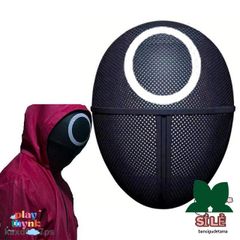 Mặt Nạ Squid Game Hình Tam Giác - Khẩu Trang Trò Chơi Con Mực An Toàn Cho Trẻ Em, Bảo Vệ Toàn Diện Khuôn Mặt