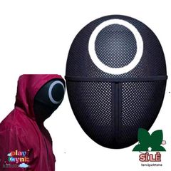 Mặt Nạ Squid Game Hình Tam Giác - Khẩu Trang Trò Chơi Con Mực An Toàn Cho Trẻ Em, Bảo Vệ Toàn Diện Khuôn Mặt