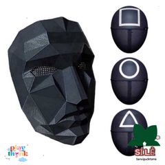 Mặt Nạ BOSS Squid Game - Phụ Kiện Halloween & Tiệc Hóa Trang Độc Đáo, Chất Liệu An Toàn, Thoải Mái cho Người Lớn & Trẻ Em