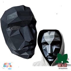 Mặt Nạ BOSS Squid Game - Phụ Kiện Halloween & Tiệc Hóa Trang Độc Đáo, Chất Liệu An Toàn, Thoải Mái cho Người Lớn & Trẻ Em