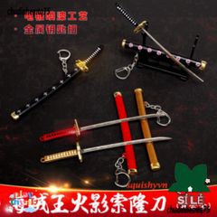 Móc Khóa Kiếm Katana Kim Loại Zoro One Piece 15.5cm Chống Gỉ - Quà Tặng Độc Đáo Cho Fan Anime