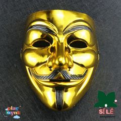 Mặt Nạ Vàng Lấp Lánh Hacker 2021 - Trang Phục Hóa Trang Halloween, Phụ Kiện Tiệc Hóa Trang Cho Trẻ Em và Người Lớn
