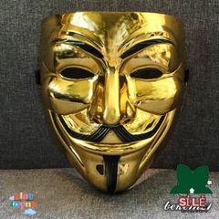 Mặt Nạ Vàng Lấp Lánh Hacker 2021 - Trang Phục Hóa Trang Halloween, Phụ Kiện Tiệc Hóa Trang Cho Trẻ Em và Người Lớn