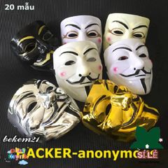 Mặt Nạ Vàng Lấp Lánh Hacker 2021 - Trang Phục Hóa Trang Halloween, Phụ Kiện Tiệc Hóa Trang Cho Trẻ Em và Người Lớn