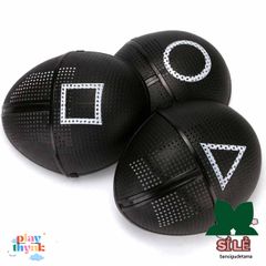 Bộ 3 Mặt Nạ Halloween Trò Chơi Con Mực - Hình Vuông, Hình Tròn, Hình Tam Giác - Phụ Kiện Cosplay Độc Đáo