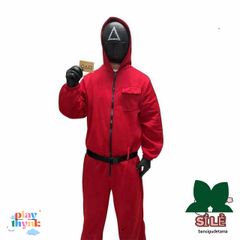 Bộ 3 Mặt Nạ Halloween Trò Chơi Con Mực - Hình Vuông, Hình Tròn, Hình Tam Giác - Phụ Kiện Cosplay Độc Đáo