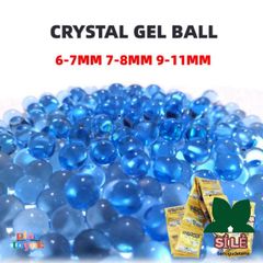 Bộ 15 Bóng Hydrogel Pha Lê Dành Cho Trẻ Em - Hạt Nở Chống Sốc, Đồ Chơi Nước An Toàn 6-7mm, 7-8mm, 9-11mm
