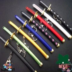 Móc Khóa Kiếm Katana Zoro Law One Piece - Phụ Kiện Anime Chống Gỉ 16cm - Quà Tặng Đẹp Cho Fan Văn Hóa Nhật Bản
