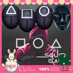 Mặt Nạ Cosplay Squid Game - Hình Độc Đáo Cho Halloween, Vòng Tròn, Vuông, Tam Giác, Phụ Kiện Thời Trang Cosplay