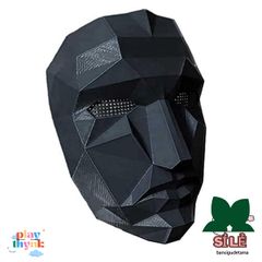 Mặt Nạ Cosplay Squid Game - Hình Độc Đáo Cho Halloween, Vòng Tròn, Vuông, Tam Giác, Phụ Kiện Thời Trang Cosplay