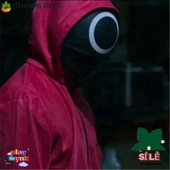 Mặt Nạ Cosplay Trò Chơi Mực - Mặt Nạ Vuông Đen ILLUSION LIMIT - Đạo Cụ Trang Phục Hàn Quốc cho Fan phim Giải Trí