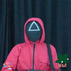 Mặt Nạ Cosplay Trò Chơi Mực - Mặt Nạ Vuông Đen ILLUSION LIMIT - Đạo Cụ Trang Phục Hàn Quốc cho Fan phim Giải Trí