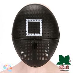 Mặt Nạ Cosplay Trò Chơi Mực - Mặt Nạ Vuông Đen ILLUSION LIMIT - Đạo Cụ Trang Phục Hàn Quốc cho Fan phim Giải Trí