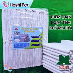 Tã Giấy Lót Chuồng Khử Mùi Cho Thú Cưng - Hoshi Pet Siêu Thấm Hút, Than Hoạt Tính, Nhiều Kích Cỡ XL, L, M, S
