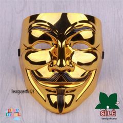 Mặt Nạ Vàng Hàn Quốc 2021 - Mặt Nạ Hacker Bóng Đẹp Hóa Trang Dành Cho Tiệc Halloween và Lễ Hóa Trang