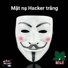 MẶT NẠ HACKER Anonymous - Phụ Kiện Hóa Trang Halloween & Lễ Hội Độc Đáo - Chất Liệu Nhựa Dẻo Bền Bỉ